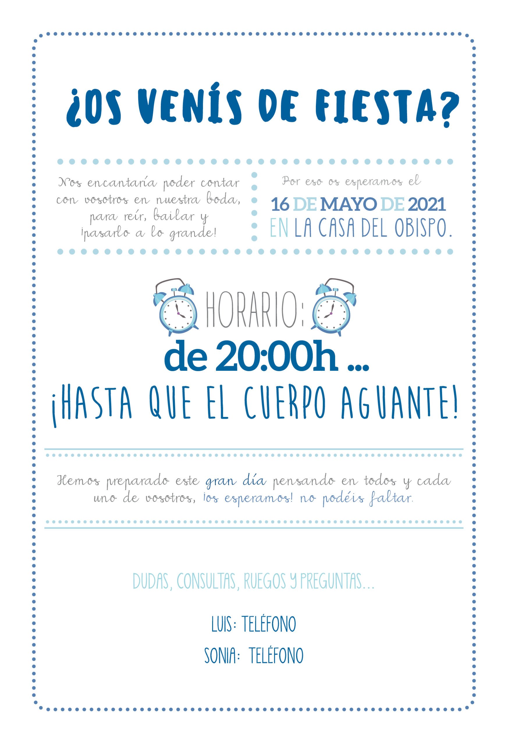 Invitaciones de Boda Especial Familias Zapatillas