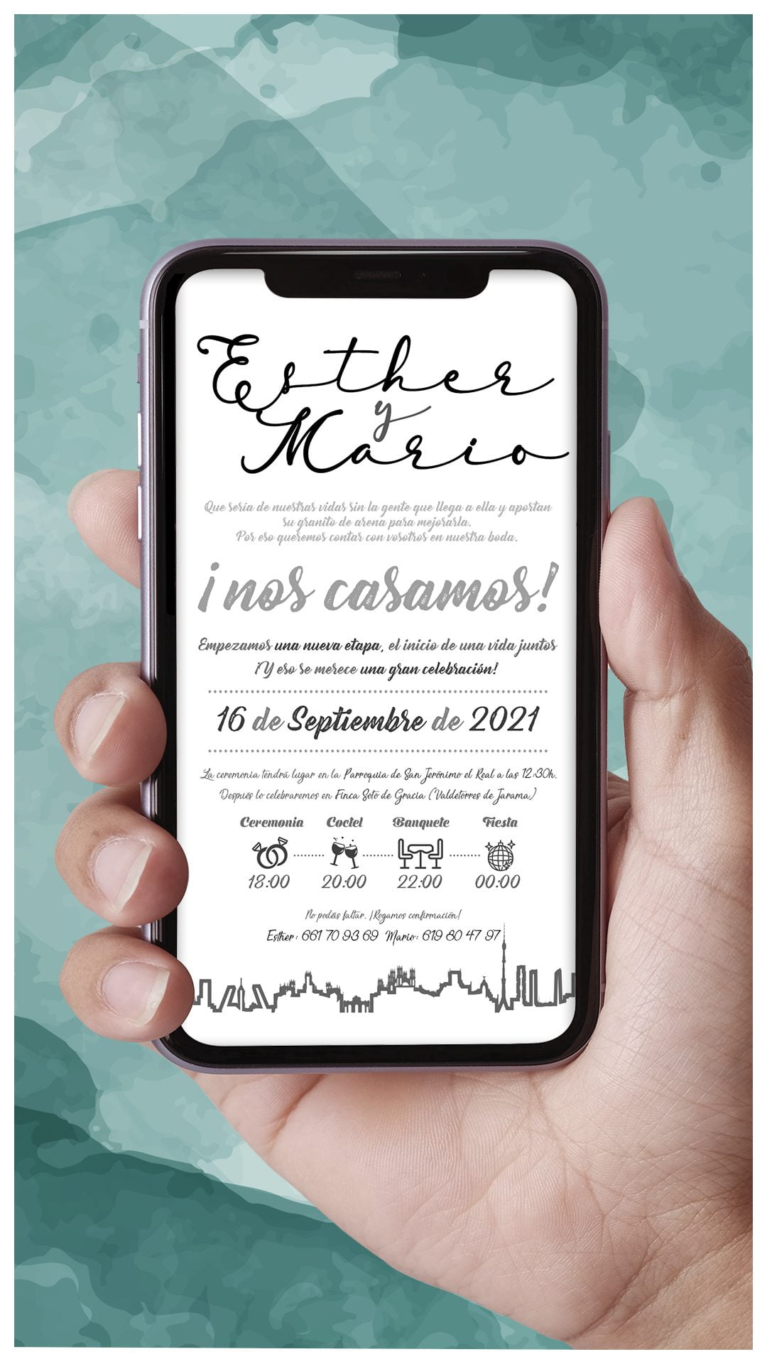 Invitación Digital Viajes Madrid