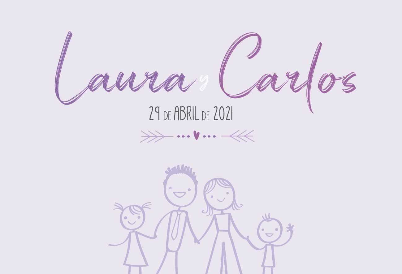 Invitaciones Boda Familias Modernas Invitaciones Boda Familias Modernas