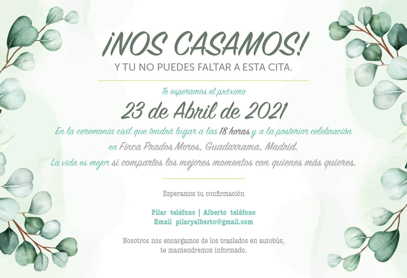 invitaciones de boda con eucalipto elegantes invitaciones de boda con eucalipto elegantes