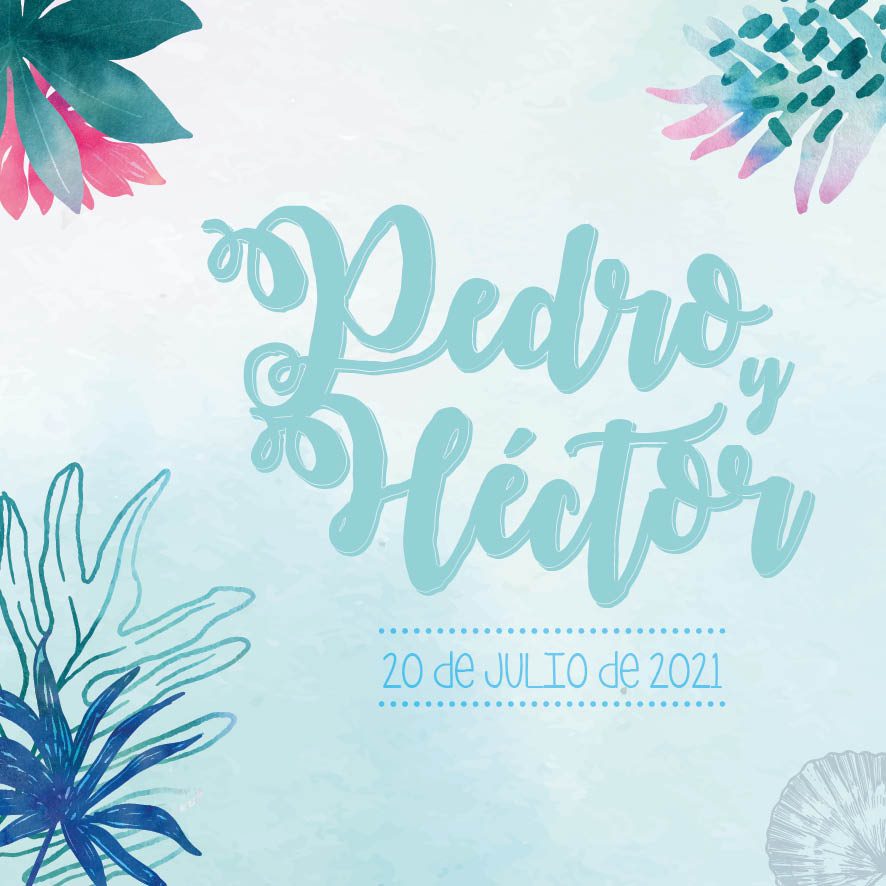 Invitación Boda Marítimas Algas de Colores Invitación Boda Marítimas Algas de Colores