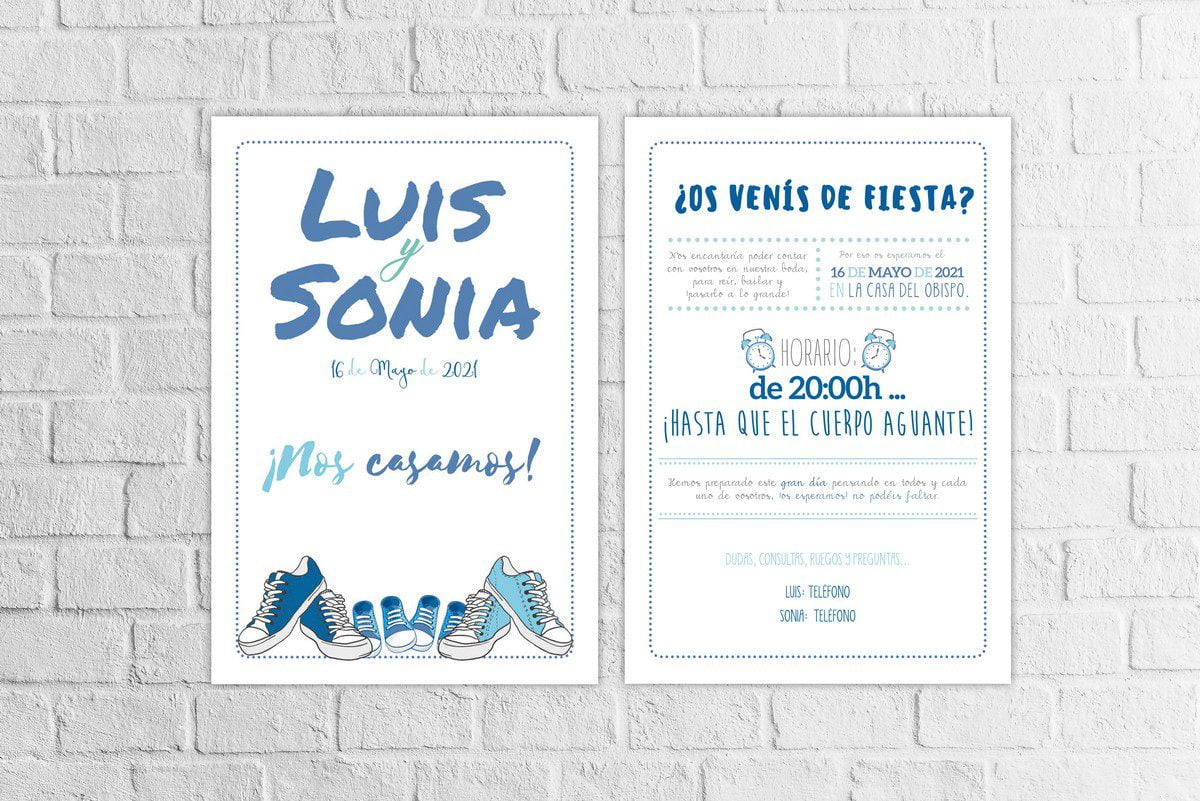 Invitación de Boda especial para familias