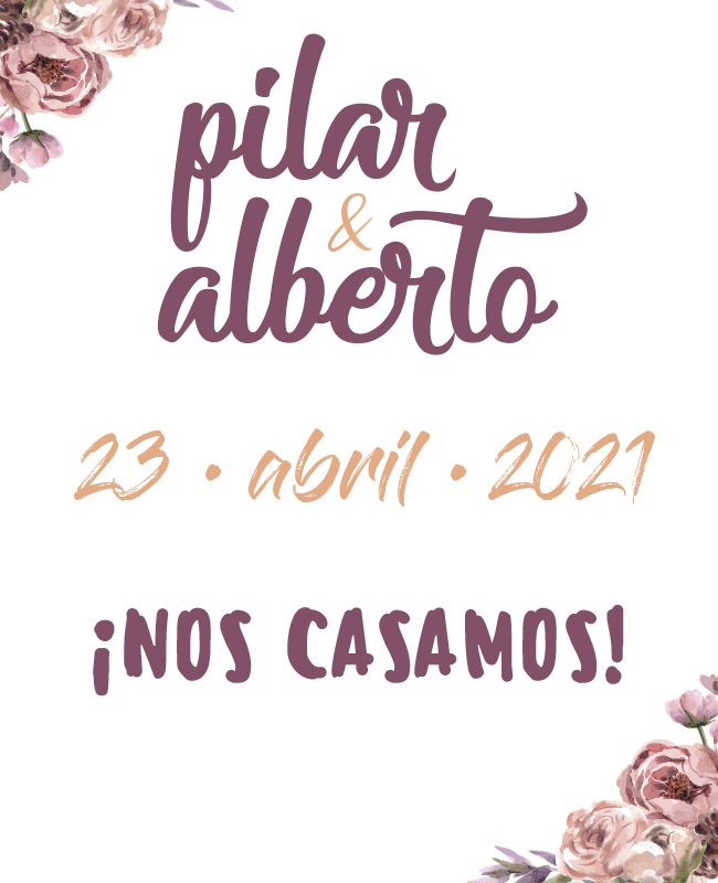 Save The Date Flores Seca Invitaciones Boda