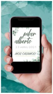 save the date flores secas, invitaciones digitales online, save the date eucalipto