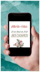 save the date flores secas, invitaciones digitales online